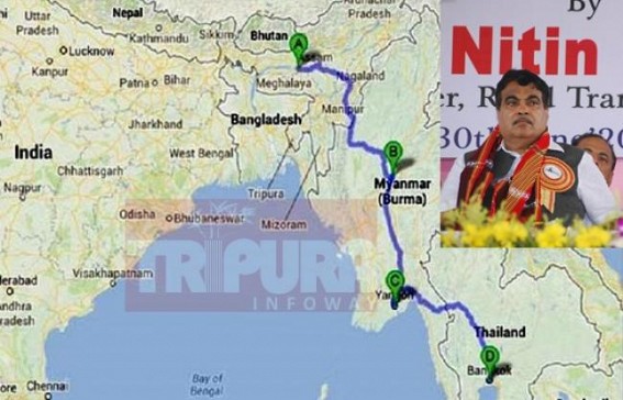 Tripura, NE India to become major gateways to South East Asia under Bangladesh-Bhutan-India-Nepal (BBIN) projects   : Modiâ€™s Act East Policy drives $1 bn connectivity, infrastructure upgrades across northeast